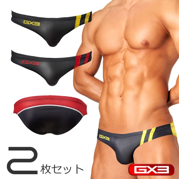 [GX3]  GLOSS TOUCH DX BLACK Double Line Bikini 2종 세트 (k1767)