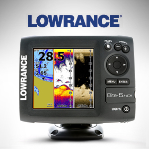 LOWRANCE 정품 ] 로렌스 엘리트 Elite-5 HDI 4주파 GPS플로터 / 고선명 5인치 4채널 어탐기 어군탐지기