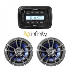 인피니티 Infinity 마린 고출력 오디오 스피커 셋트 / USB 블루투스 AM FM / 보트 오디오 세트