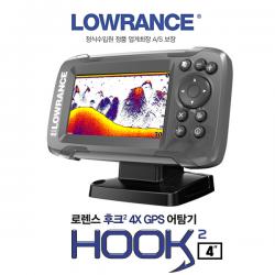 로렌스 정품] LOWRANCE 후크2 / HOOK2 4X GPS  4인치 어군탐지기 / 어탐기 / 해도지원X