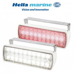 HELLA 헬라 시호크XL 확산형 LED 램프 / 백색 + 빨강 모드변경 가능 / 선박 실외등 작업등 고광도 확산등 / 9-33V DC / 680루멘 / 5000K / IP67 방수