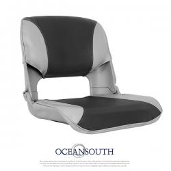 오션사우스 스키퍼 폴딩 시트 / 접이식 보트의자 보트좌석 - 회색/소라색