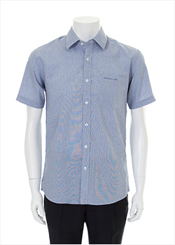 케네디 - 인견셔츠 풍기인견 남자 여름 반팔 셔츠 남방 (네이비)