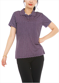 헤렌21 반팔 인견 티셔츠 - 풍기인견 데일리 카라 다이마루 홈웨어 (체인네이비)