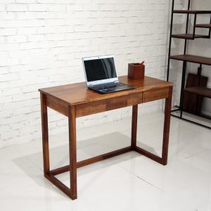 이르베스 멀바우 원목 노트북테이블 1인용 서재 컴퓨터 책상